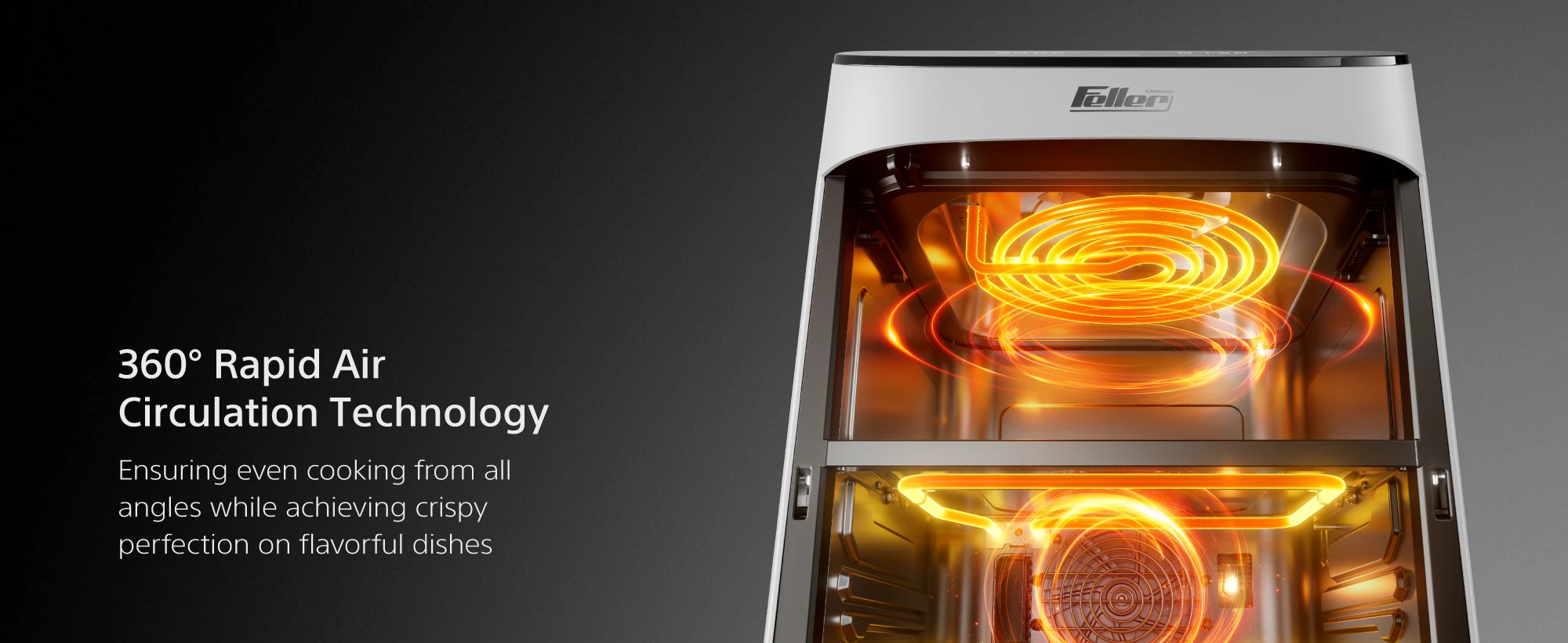 AFR1100 30% space saving, durable 4-layer ceramic coating and 360° rapid air technology