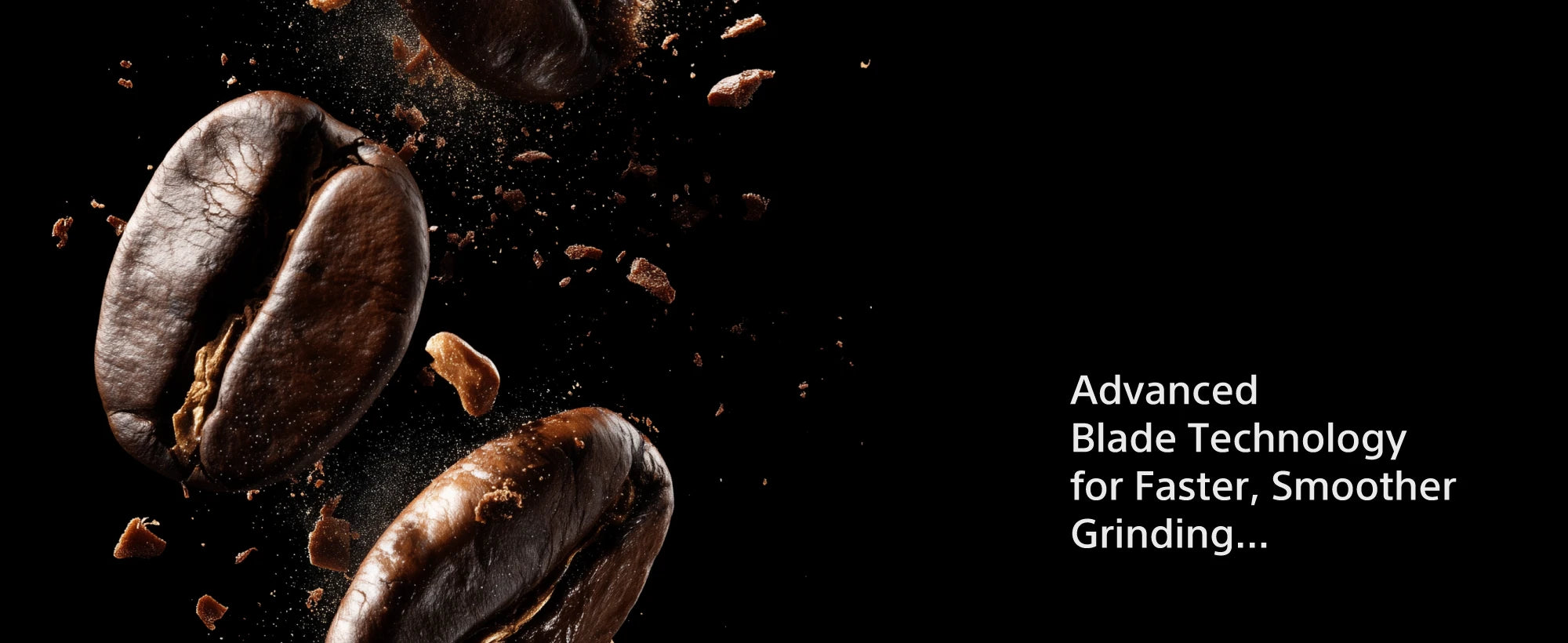 EG151 grinding coffee beans for faster, smoother results