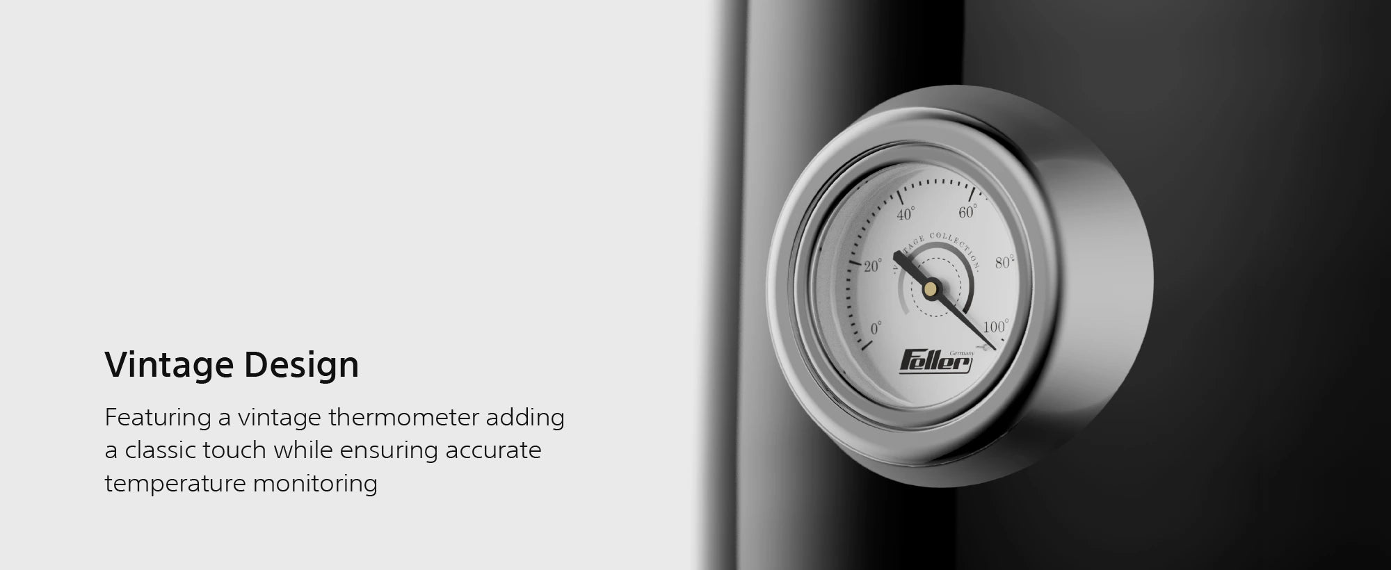 EK200 rapid boiling, vintage thermometer, transparent water level indicator and LED status