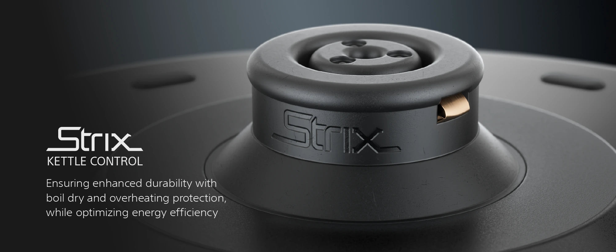 EK730 stainless-steel anti-drip spout filter, UK Strix kettle control and illuminated power switch