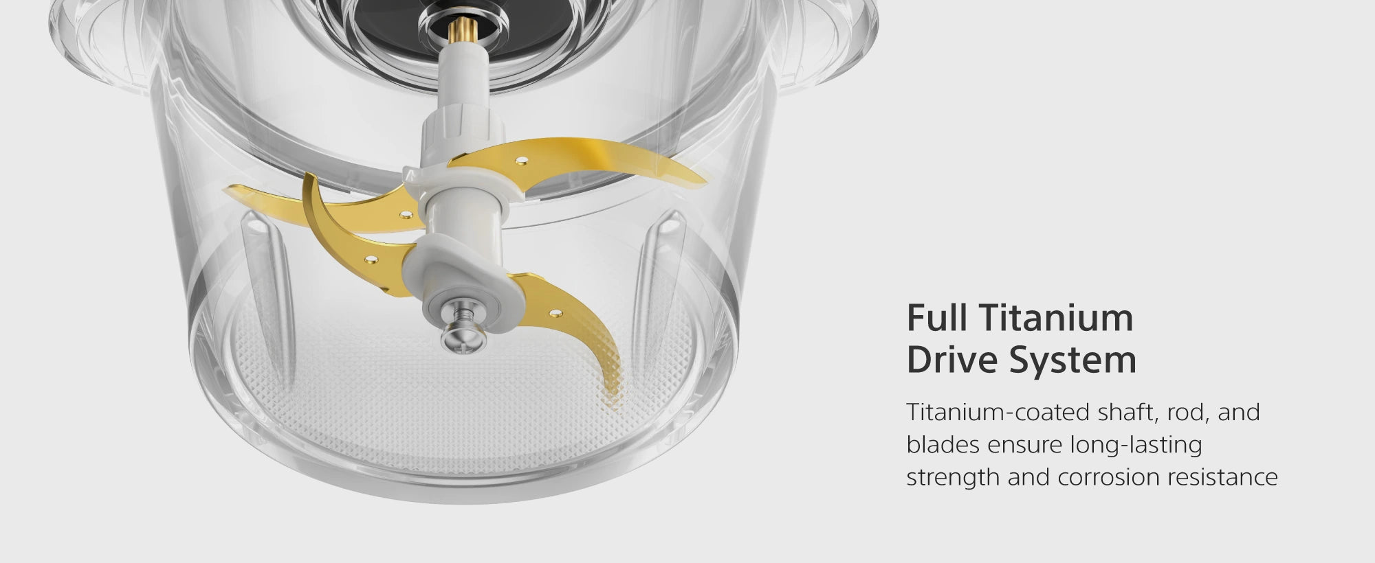 FC500 Lite full titanium drive system, bowl and digital timer