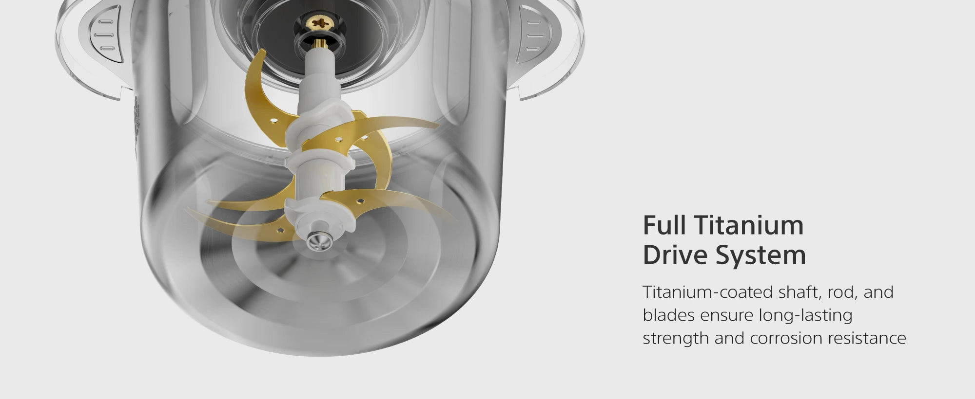 FC500 Plus full titanium drive system, bowl and digital timer
