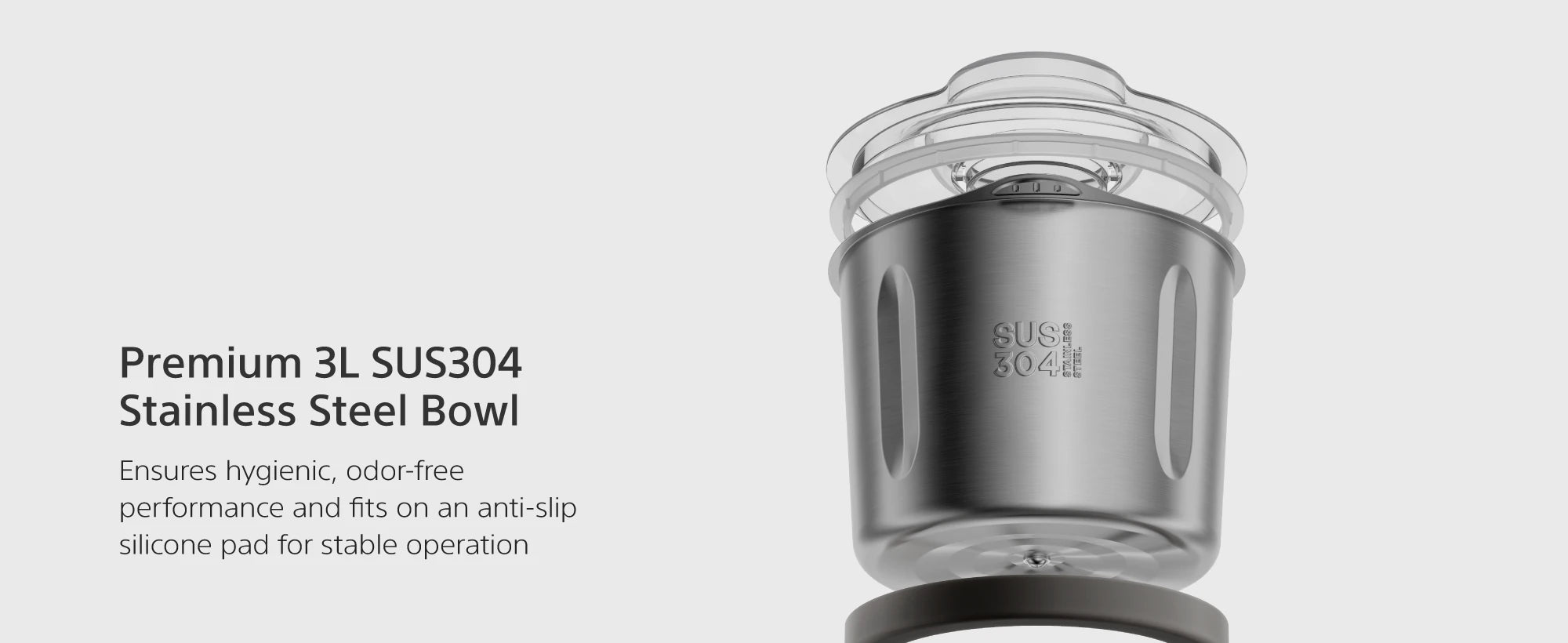 FC500 Plus full titanium drive system, bowl and digital timer