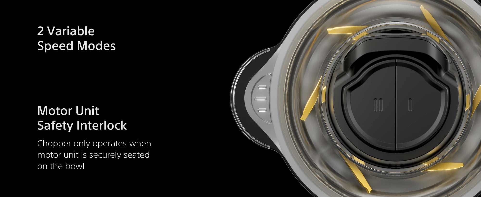 FC500 Pro two speed modes and motor unit safety interlock