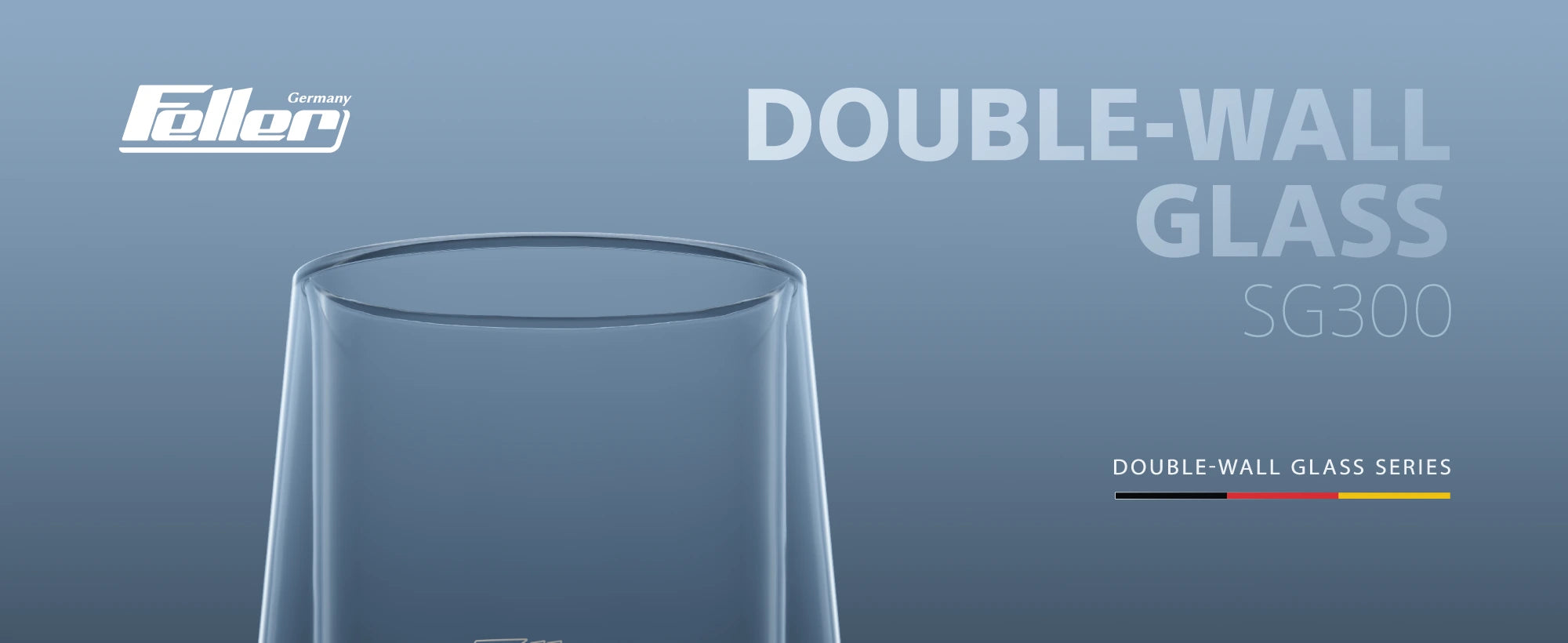 Feller SG300 double-wall borosilicate glass — Double-Wall Glass 300mL