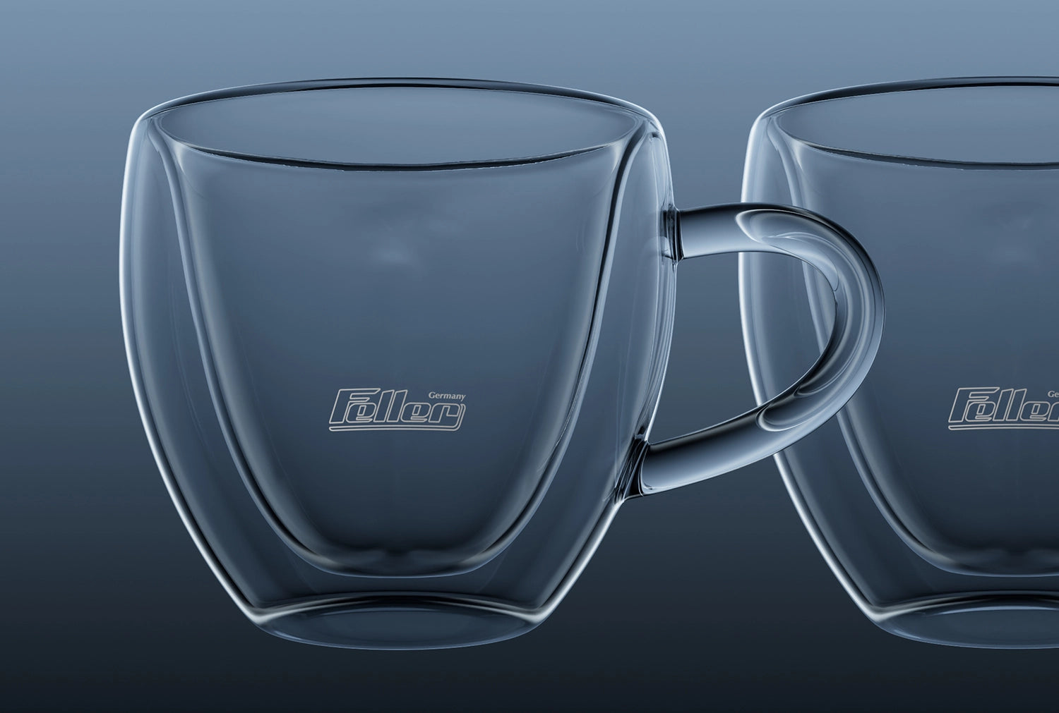 Feller TG300 Double-Wall Glass Mugs