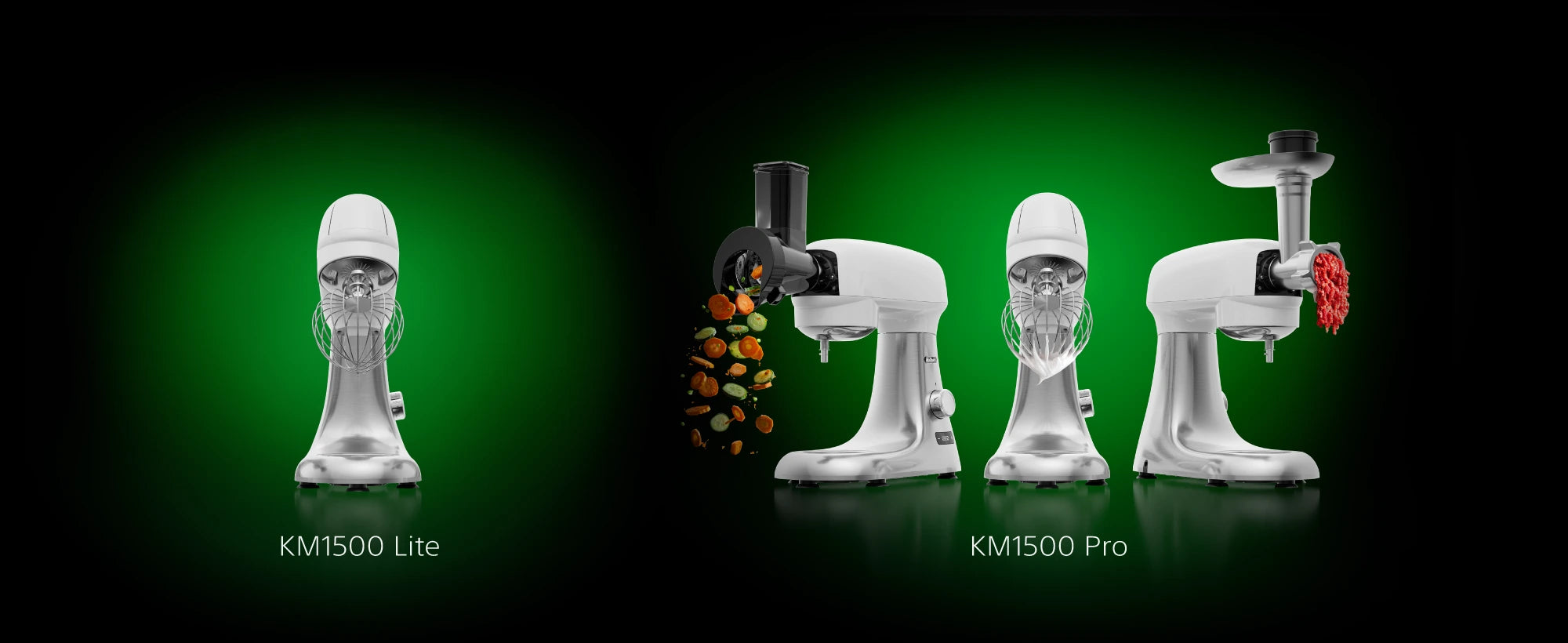 KM1500 magnetic accessory port and the Lite and Pro versions