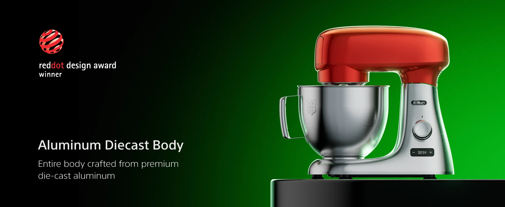 KM1500 die-cast aluminum body, variable speed, patented cooling and full metal gears