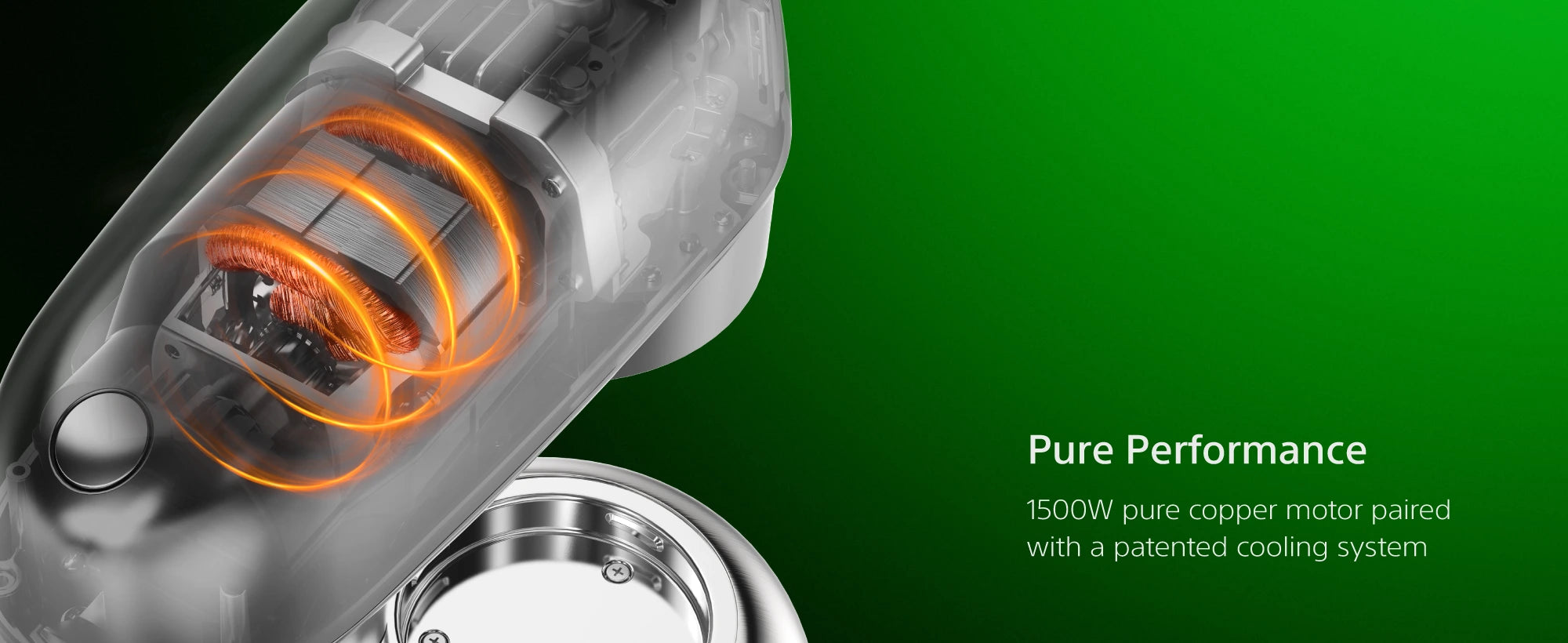 KM1500 die-cast aluminum body, variable speed, patented cooling and full metal gears
