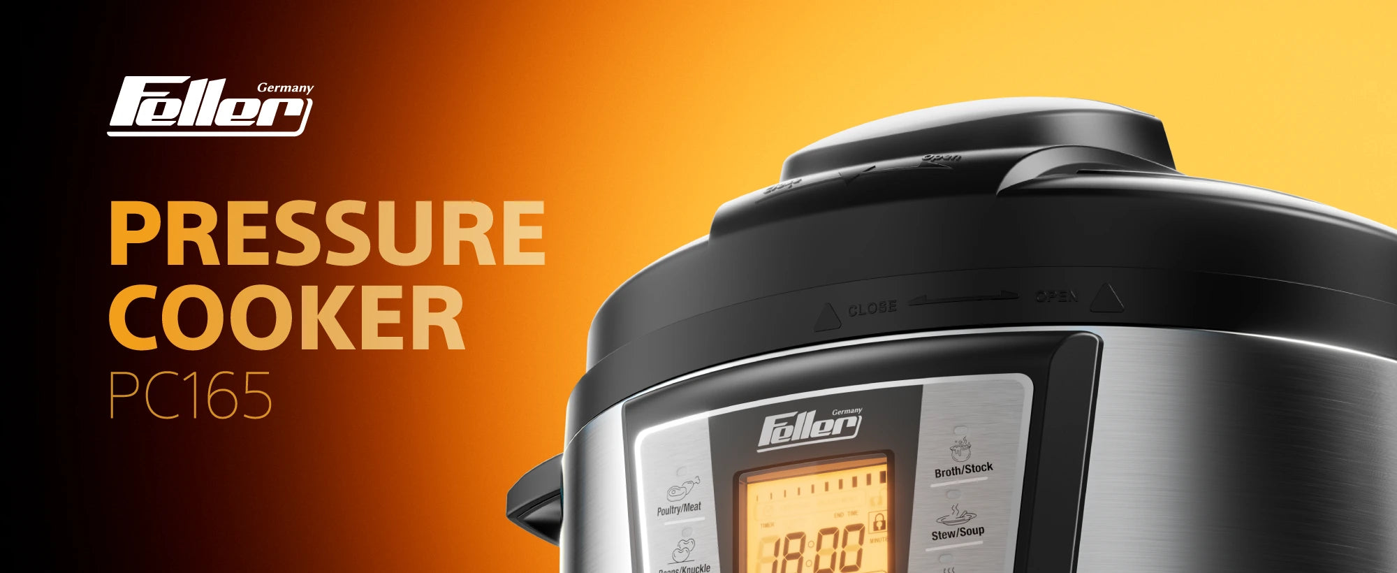 Feller PC165 6L 12-in-1 multi-function pressure cooker