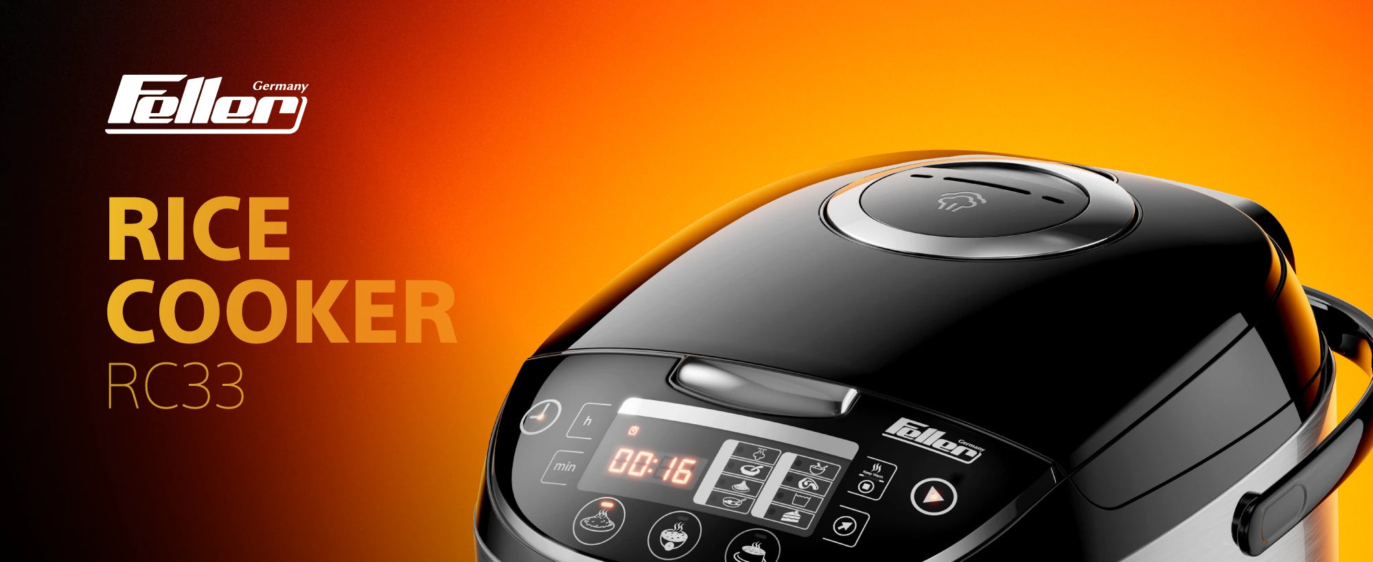 Feller RC33 11-in-1 multi cooker / rice cooker, 3L