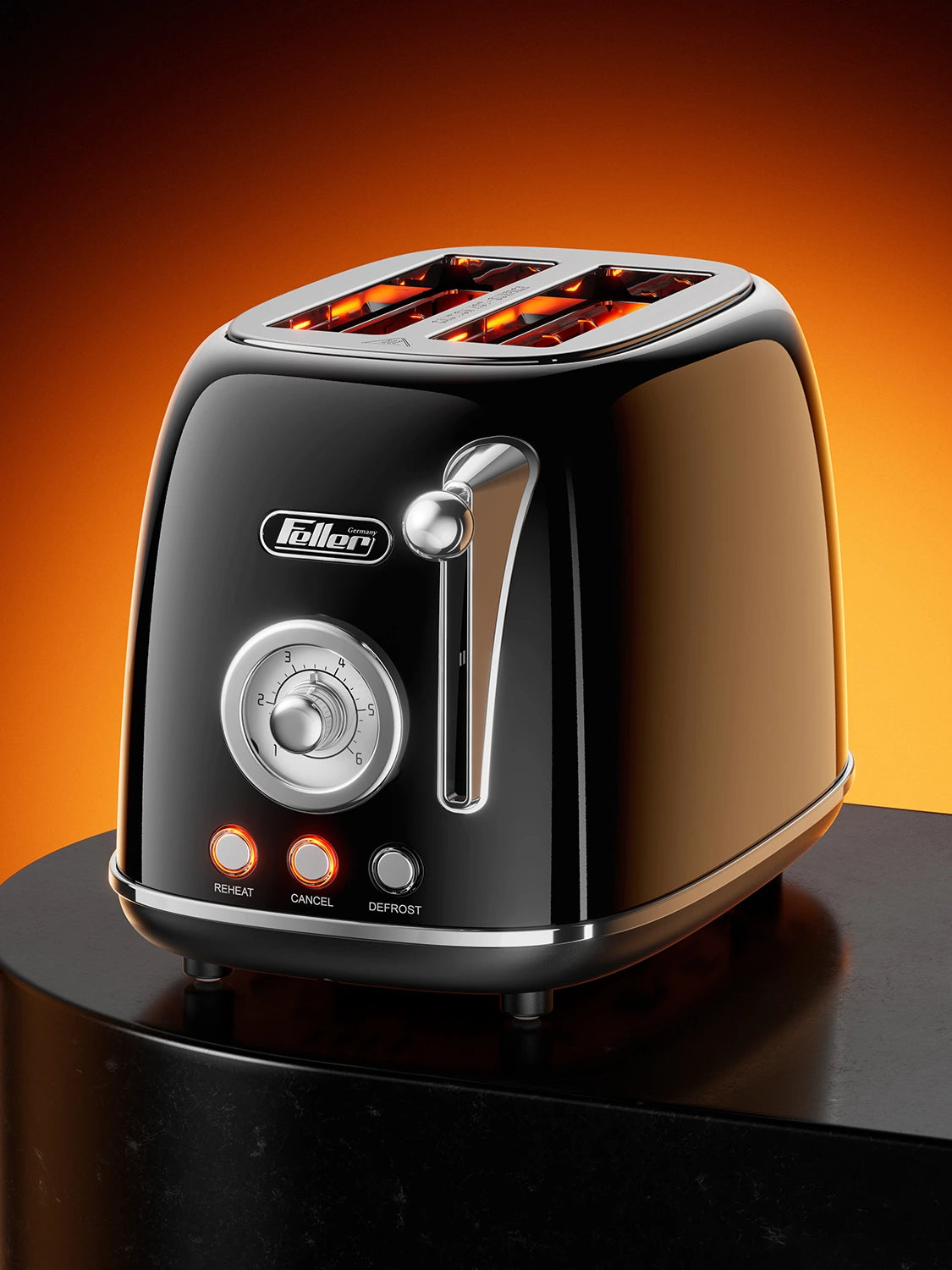 TO290 Toaster Black
