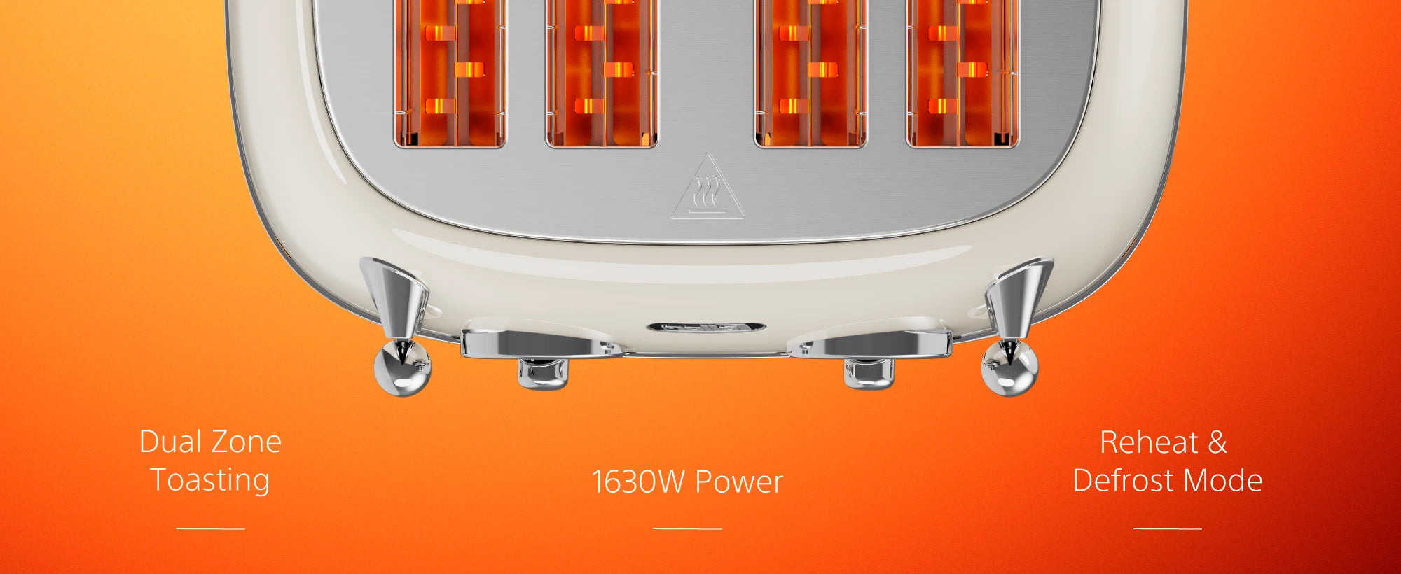TO490 dual-zone toasting, up to 1630W, reheat and defrost modes