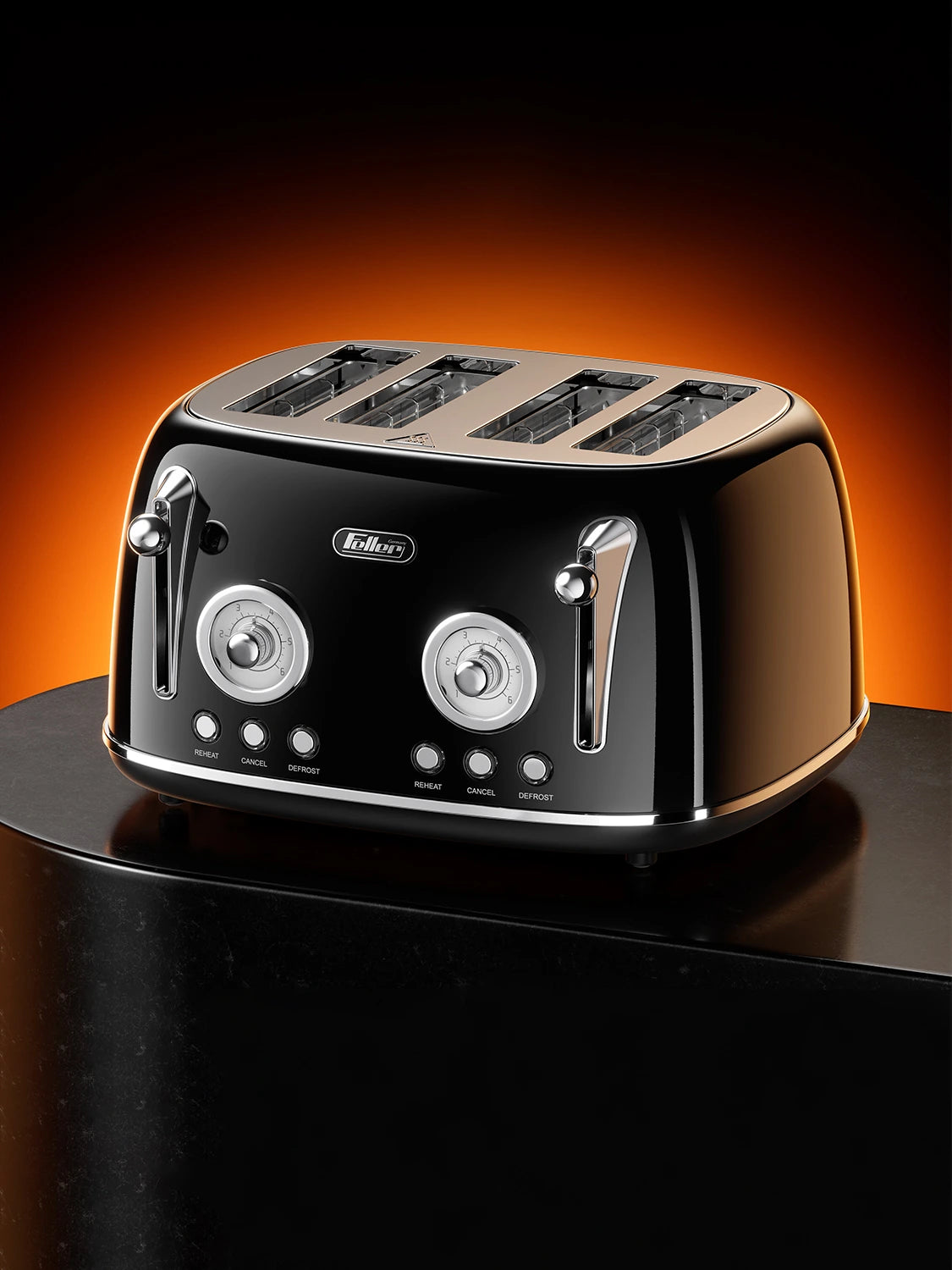 TO490 Toaster Black