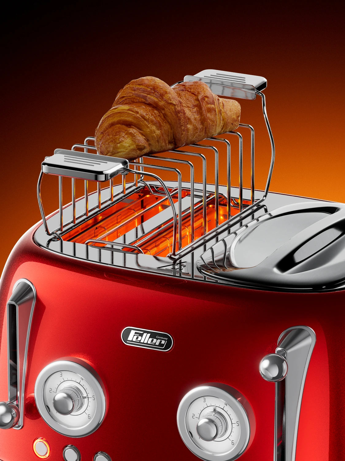 TO490 Toaster Red