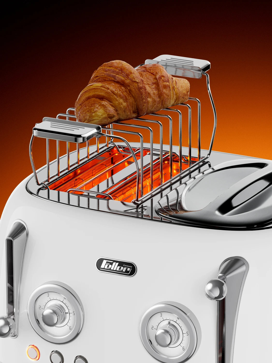 TO490 Toaster White