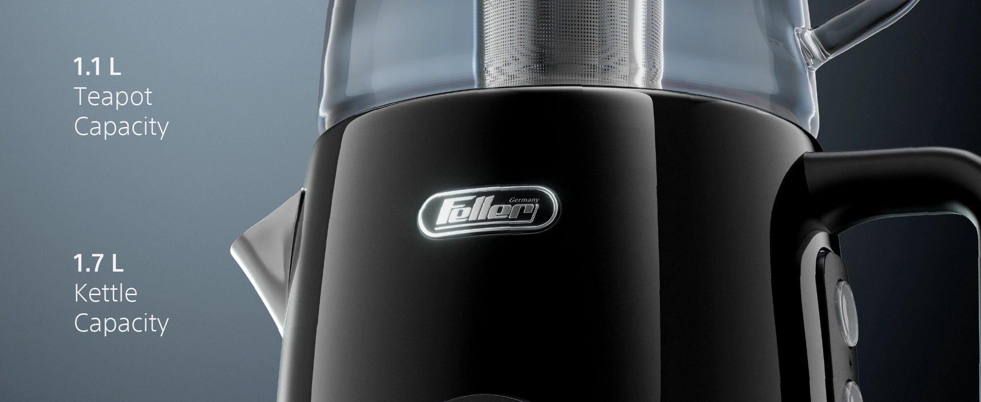 TS290 capacities, 7 preset temperatures, touch control and water level indicator