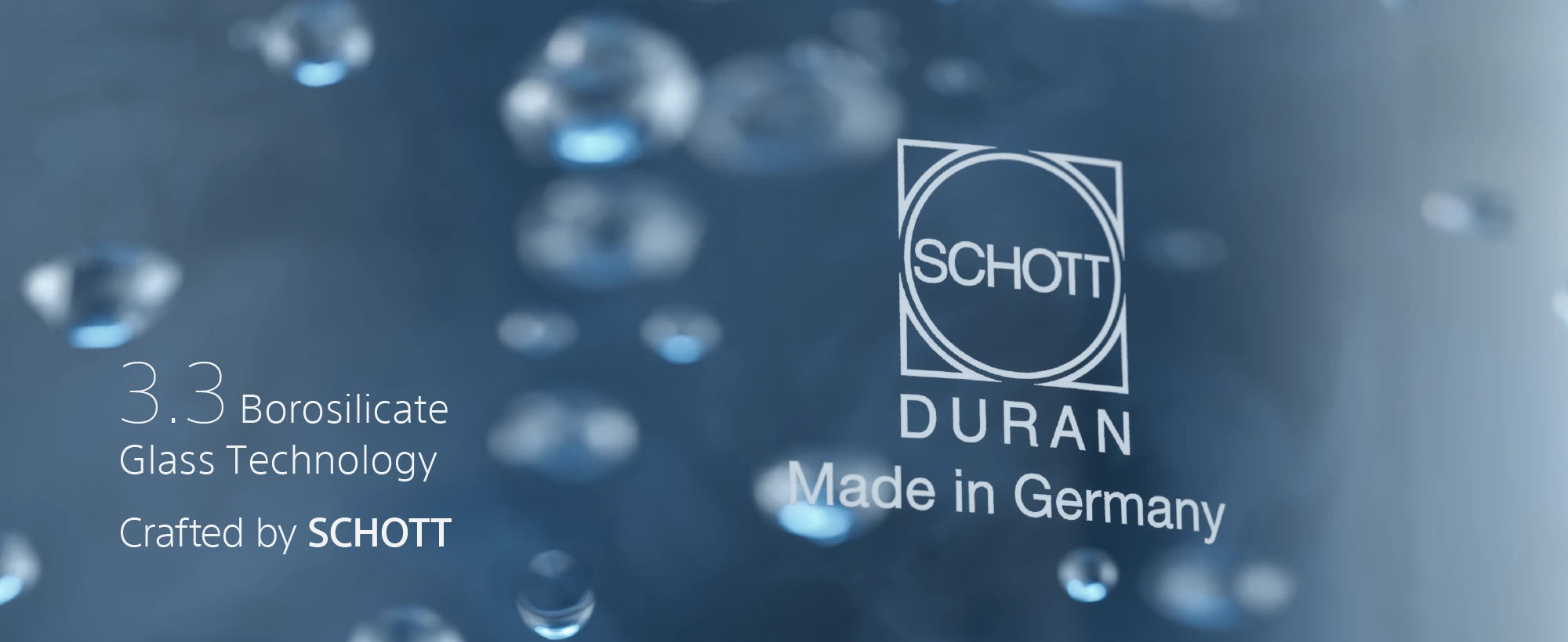 TS390 SCHOTT DURAN borosilicate 3.3 glass made in Germany, thermal-shock resistant, with a stainless-steel valve