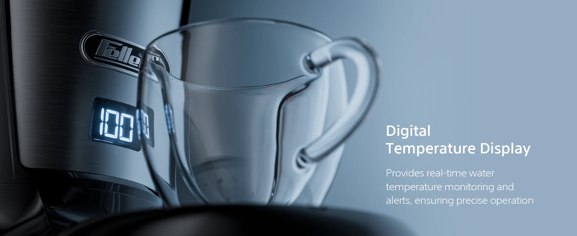 TS390 digital temperature display with real-time monitoring and alerts