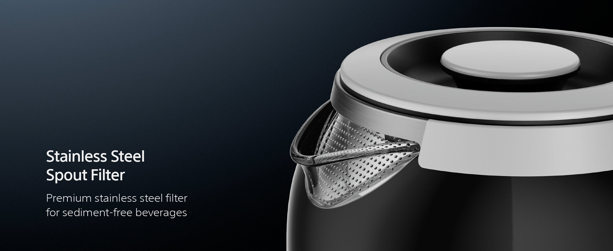 TS740 digital LED display, UK Strix control, stainless-steel spout filter and LED base ring