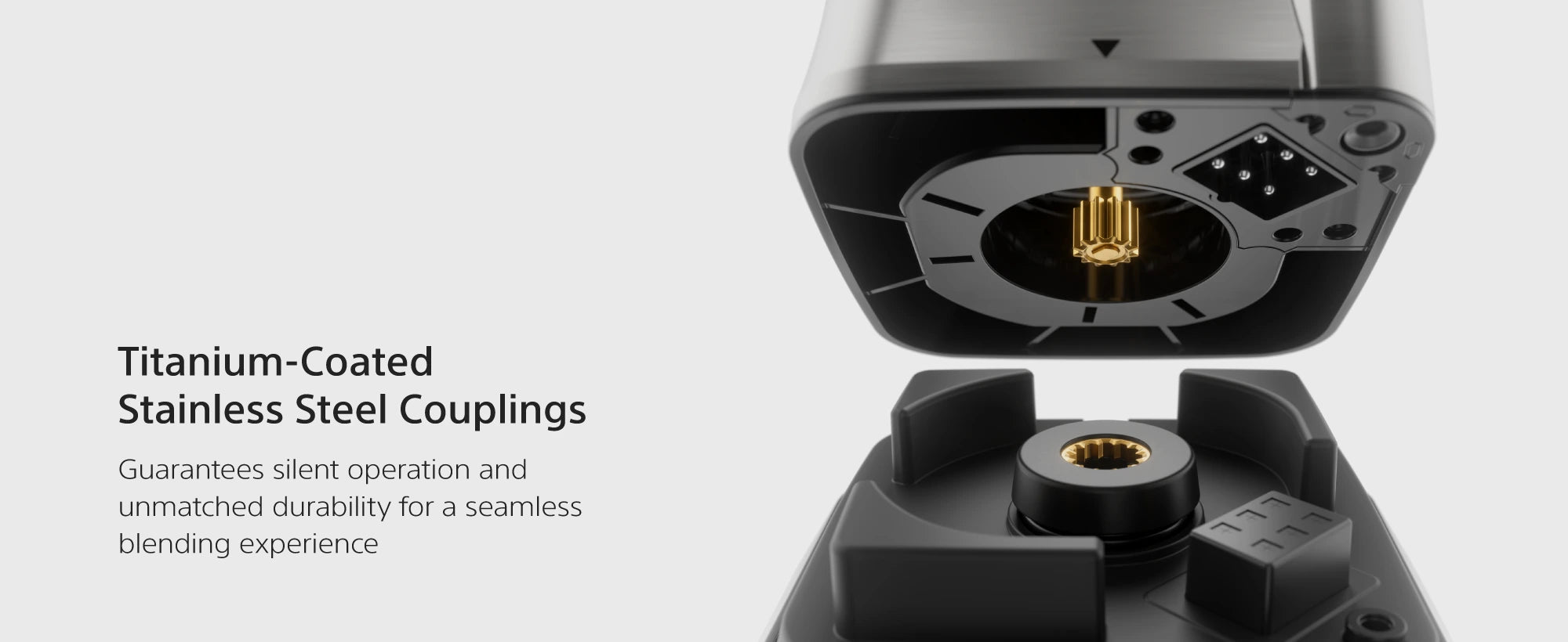VBL1800 75kPa vacuum function, vacuum-release button, titanium-coated couplings and full-copper motor