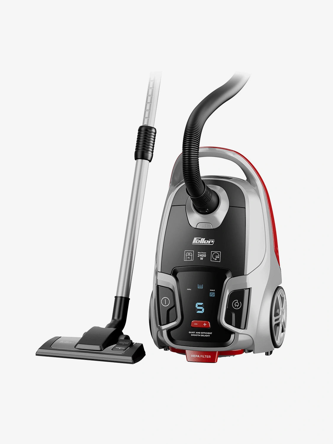 VC240 Vacuum Cleaner Dark Grey Red